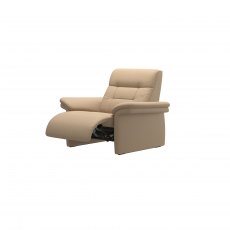 Stressless Mary 1 Seater Power with Upholstered Left Arm