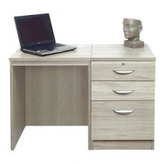 Desk with 3 Drawer Unit/Filing Cabinet
