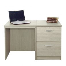 Desk with 2 Drawer Filing Cabinet