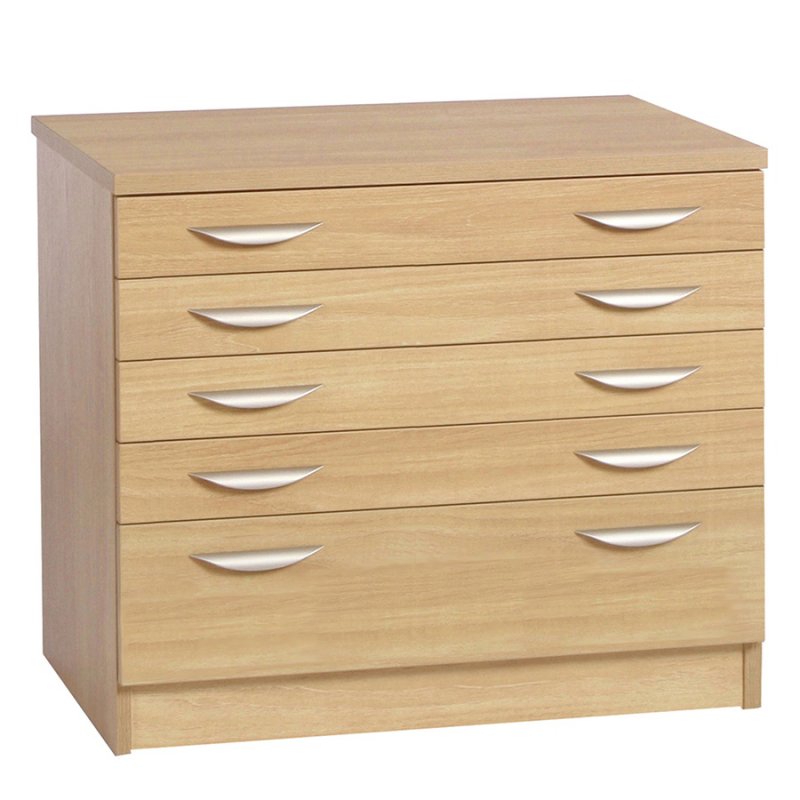 Lukehurst Home Office A2 Plan Chest With Deep Lower Drawer