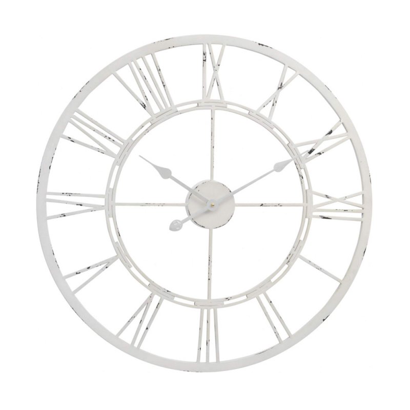 Lukehurst Accessories Antique Cream Skeleton Wall Clock