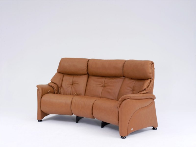 Himolla Himolla Chester 3 Seater Curved Recliner Sofa with Wooden Feet