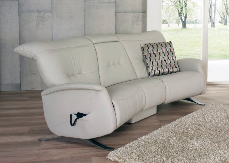 Himolla Himolla Cygnet Trapezoidal Sofa with Electric Recliner
