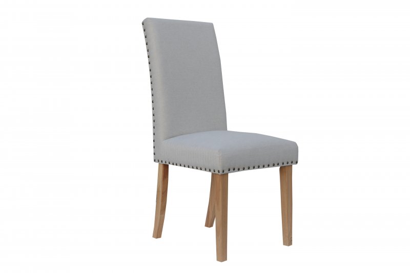 Kettle Straight back fabric chair - Natural