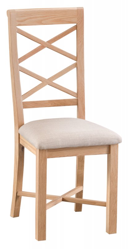 Kettle Fjord Double Cross Back Chair with Fabric Seat