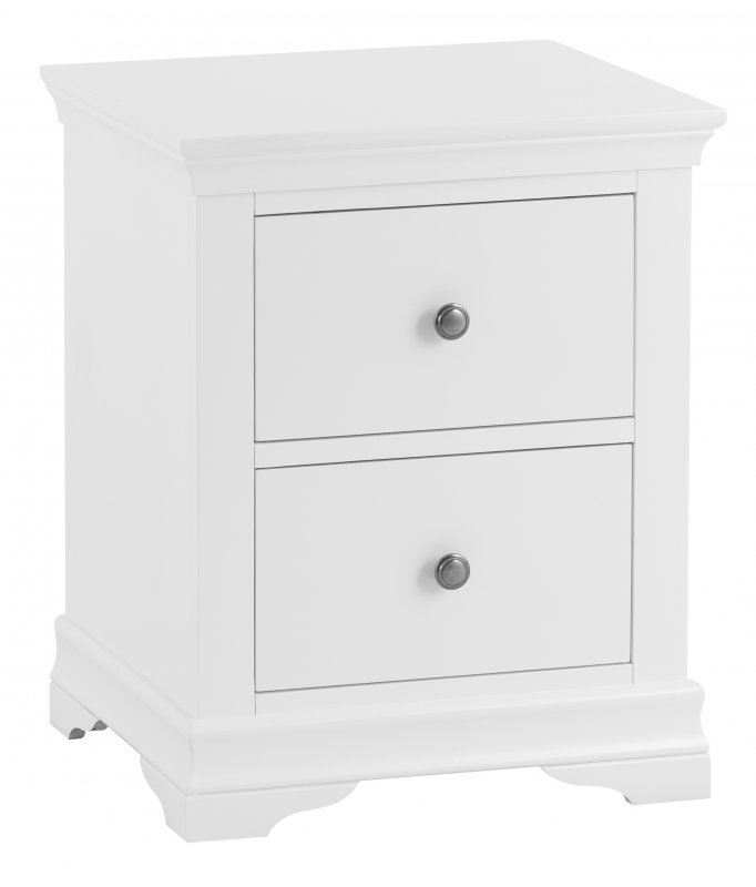 Kettle Moonlight White Large Bedside Cabinet