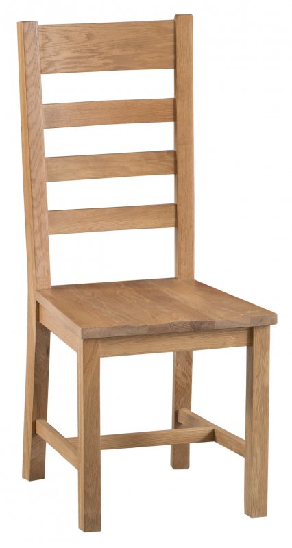 Kettle Padstow Ladder Back Chair Wooden Seat