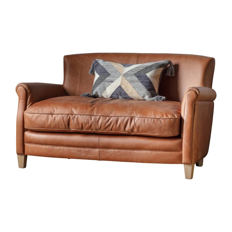 Interiors By Kathryn Langley Sofa Vintage Brown Leather