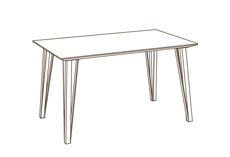 MTE Montreal 130cm Fixed Dining Table