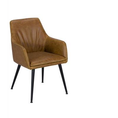 Baker Oliver Tan PU Arm Chair