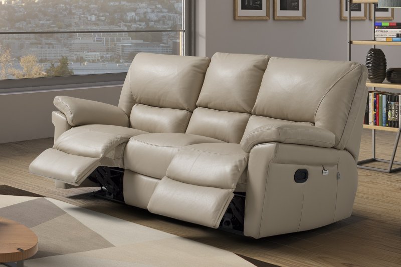 New Trend Concepts Charlton 2 Seater Fixed Sofa & 3 Seater Power Reclining Sofa