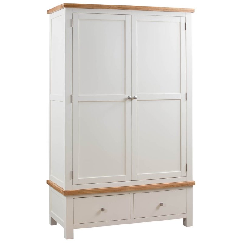 Devonshire Somerset Double Wardrobe with 2 Drawers