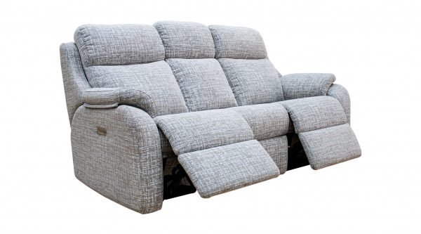 G Plan Upholstery G Plan Kingsbury 3 Seater Double Electric Recliner Sofa with Headrest and Lumbar with USB