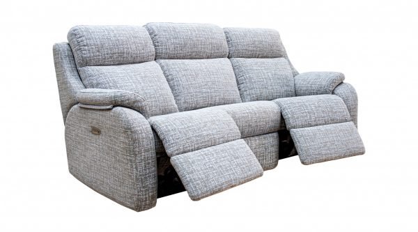 G Plan Upholstery G Plan Kingsbury 3 Seater Curved Double Manual Recliner Sofa