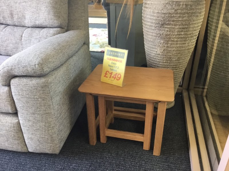 CLEARANCE PRODUCTS Oslo Nest of 2 Tables