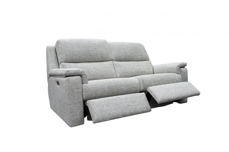 G Plan Upholstery G Plan Harper Electric Recliner Large Sofa with Headrest, Lumbar & USB