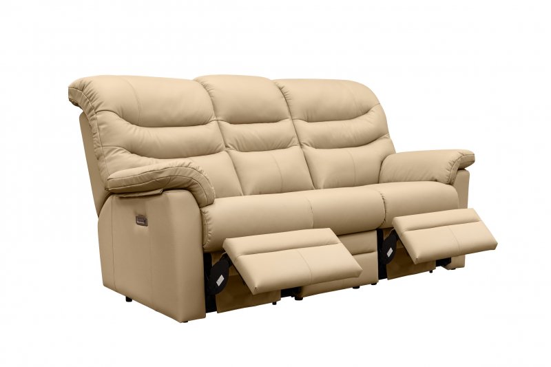 G Plan Upholstery G Plan Ledbury 3 Seater Double Electric Reclining Sofa with Headrest and Lumbar