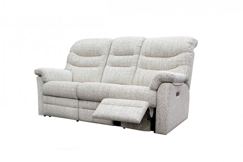 G Plan Upholstery G Plan Ledbury 3 Seater Right Hand Facing Electric Reclining Sofa with Headrest and Lumbar