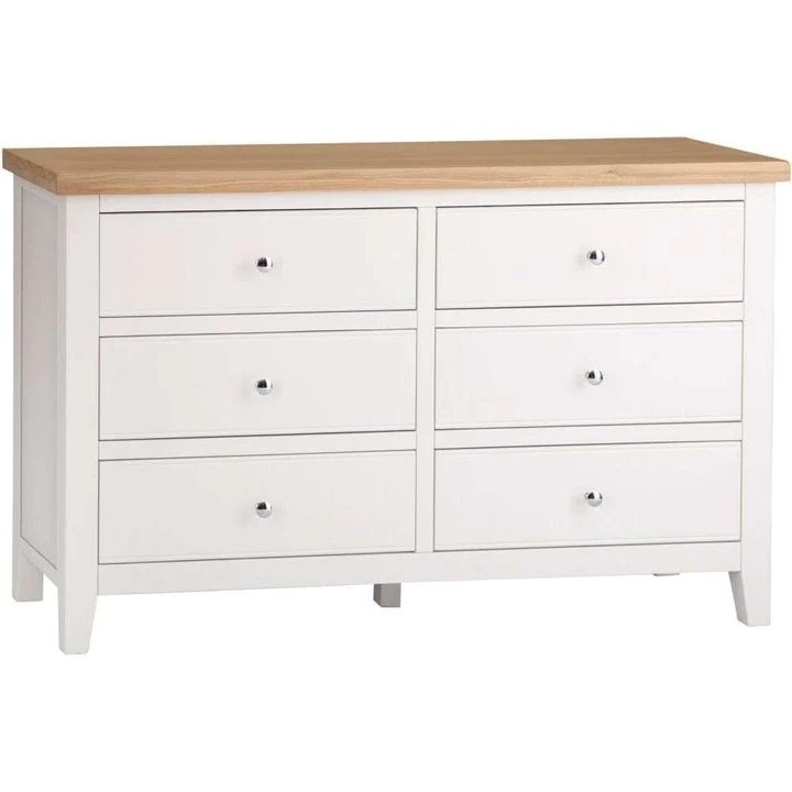 Kettle Eastwell White 6 Drawer Chest