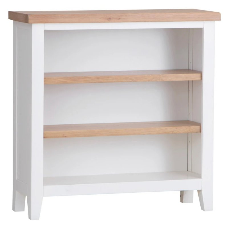 Kettle Eastwell White Small Wide Bookcase