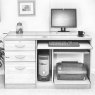 Lukehurst Home Office Desk with Computer Work Station & 3 Drawer Unit/Filing Cabinet