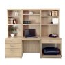 Desk with Printer / Scanner Drawer Unit & 3 Drawer Unit / Filing Cabinet with Bookcase