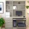 Lukehurst Home Office Computer Work Station & 3 Drawer Unit / Filing Cabinet with Bookcase