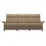 Stressless Quick Ship Mary 3 Seater Sofa with 2 Power - Paloma Funghi with Oak Wood