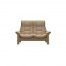 Stressless Quick Ship Windsor 2 Seater Sofa - Paloma Beige with Oak Wood
