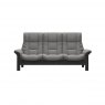 Stressless Quick Ship Windsor 3 Seater Sofa - Paloma Silver Grey with Grey Wood