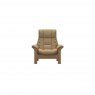 Stressless Quick Ship Windsor Armchair - Paloma Sand with Oak Wood