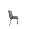 Kettle Studded back bench 180cm with hairpin legs - Grey