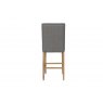 Button back stool with studs - Light Grey