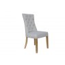 Curved Button Back Chair- Natural