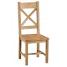 Padstow Cross Back Chair Wooden Seat