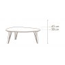 Montreal 120cm Coffee Table 45cm High