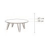Montreal 100cm Round Coffee Table 38cm High