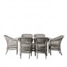 Interiors By Kathryn Capri 6 Seater Oval Dining Set
