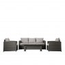 Interiors By Kathryn Tosca Lounge Dining Set with Riser Table Grey