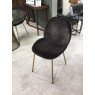 Percy Dining Chair in Chocolate Brown Velvet