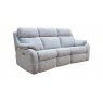 G Plan Upholstery G Plan Kingsbury 3 Seater Curved Double Electric Recliner Sofa Headrest, Lumbar with USB