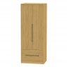 Monaco Natural Tall 2ft6in 2 Drawer Robe