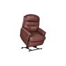 Pembroke Leather Petite Dual Motor Rise and Recline Armchair