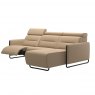 Stressless Stressless Emily, Steel Arms 2 seater with Longseat and Powered Reclining (Right)