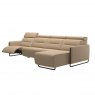 Stressless Stressless Emily, Steel Arms 3 seater with Longseat and Powered Reclining (Right)