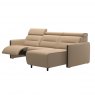 Stressless Stressless Emily, Wood Arms 2 seater with Longseat and Powered Reclining (Left)
