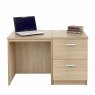 Lukehurst Home Office Desk with 2 Drawer Filing Cabinet